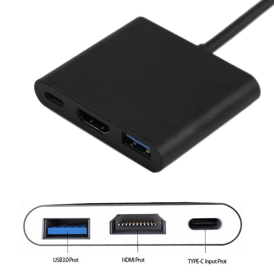 Адаптер 3-в-1 HDMI USB Type-C